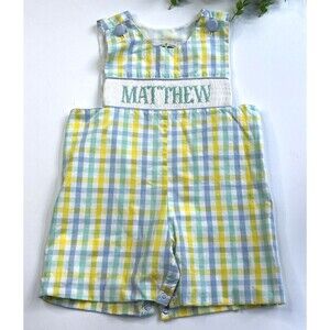 Matthew smocked romper